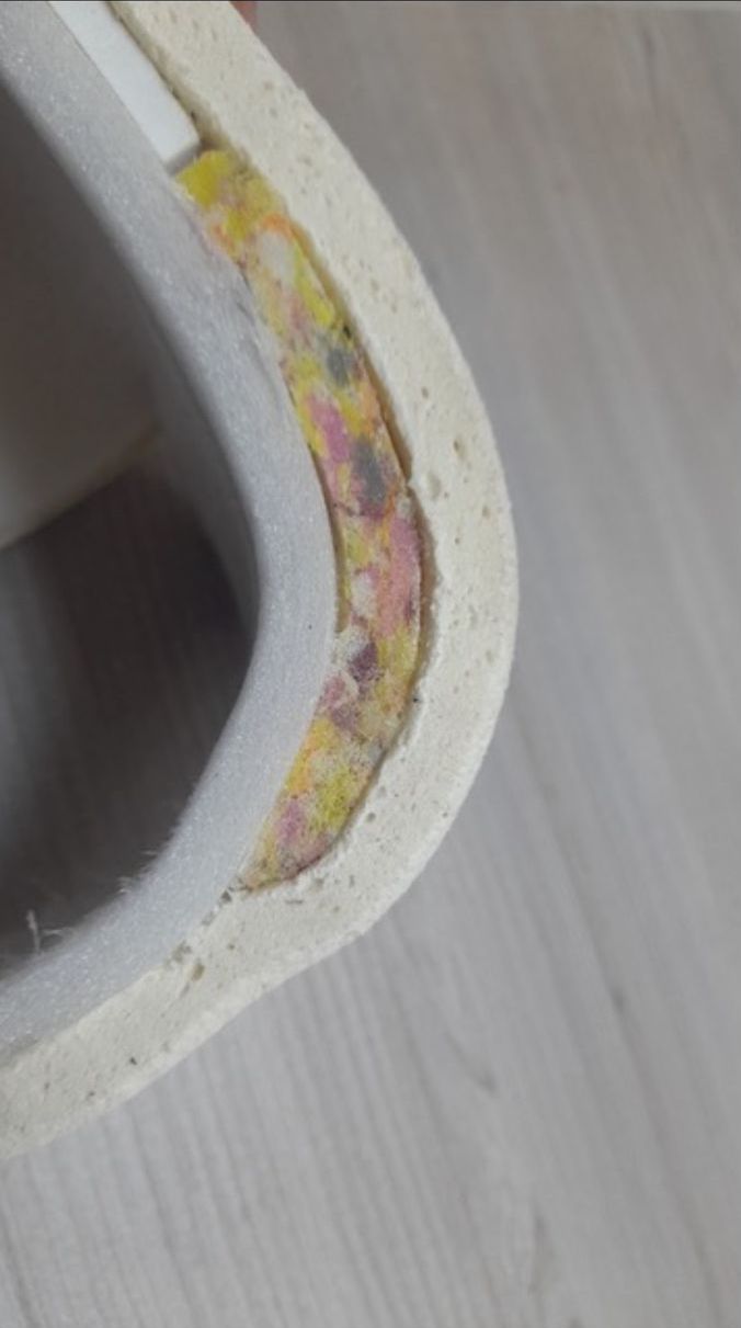 Fotografia de referência real, detalhe da espuma C3 Foam